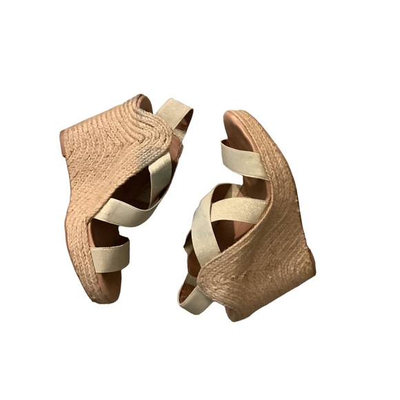 CORSO COMO Beige GOLD Wedge DECOY Heel -Size 6.5 - Picture 9 of 16